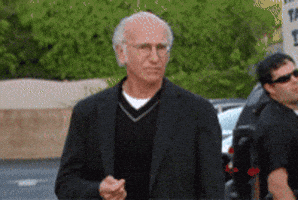 GIF of an old white man, Larry from Curb Your Enthusiasm, looking confused and indecisive GIF of an old white man, Larry from Curb Your Enthusiasm, looking confused and indecisive