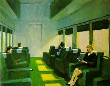 Chair Car, 1965 - Edward Hopper