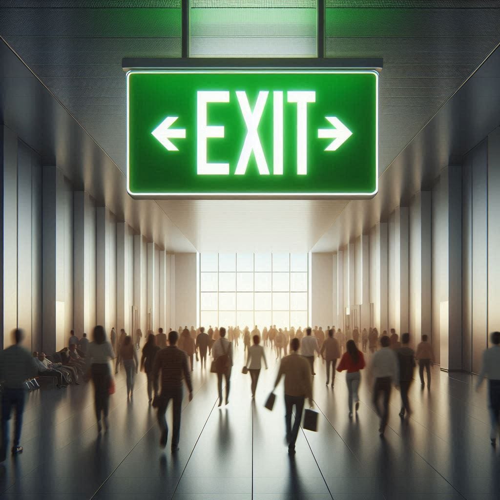 green bright exit sign green bright exit sign