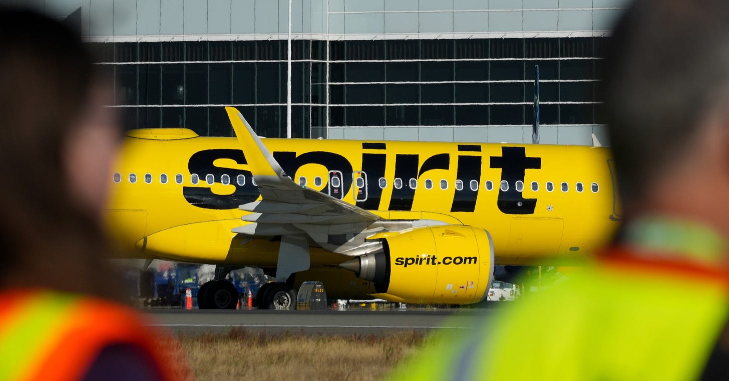 Spirit Airlines' competitors think it may go bust this weekend