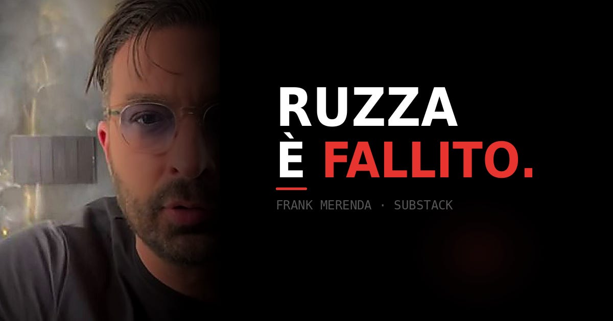 Valerio Ruzza Ruzza è fallito.