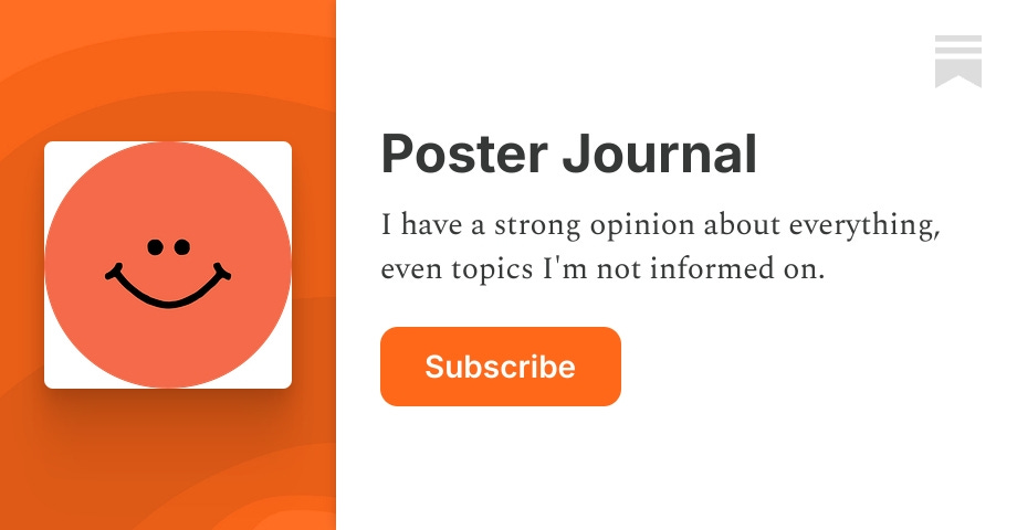 Substack Poster Poster Journal | Substack