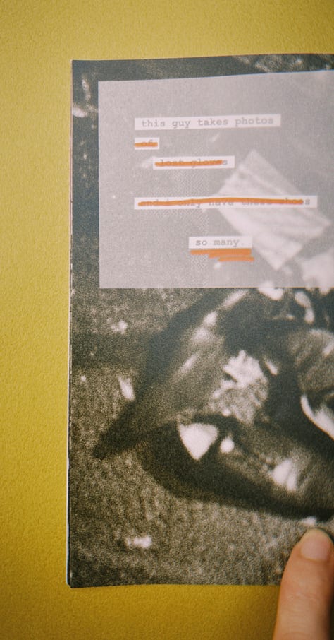 nice words in nice places zine shots