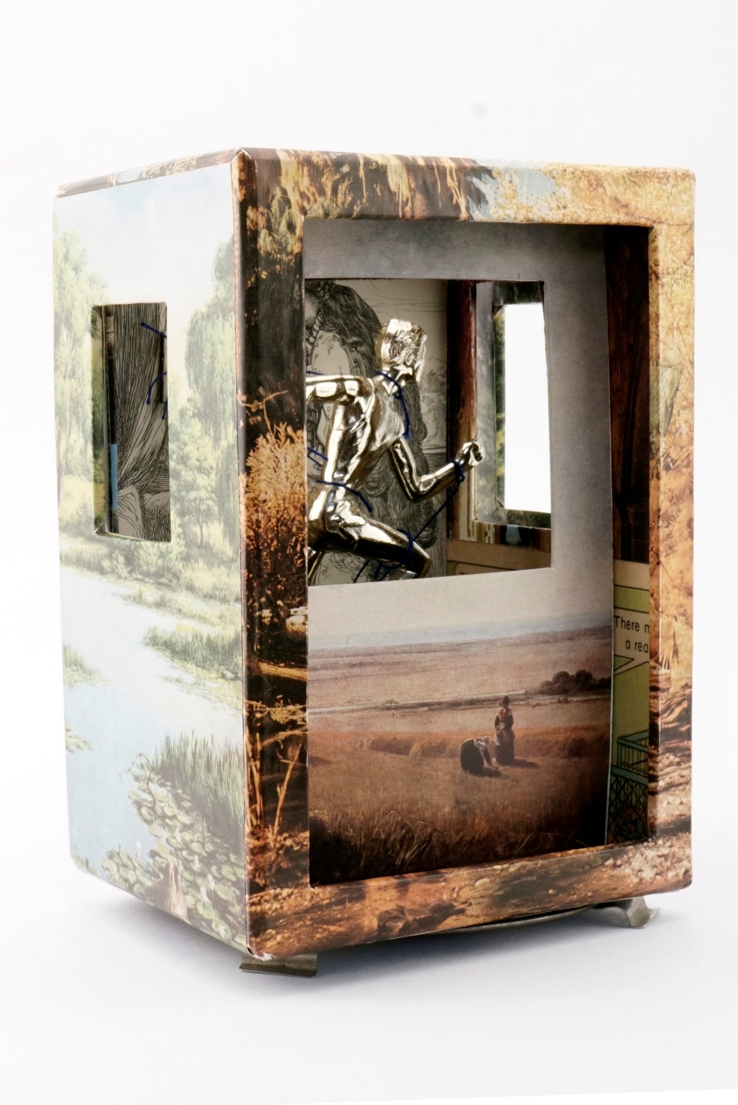 boxed assemblage art by Frank Turek