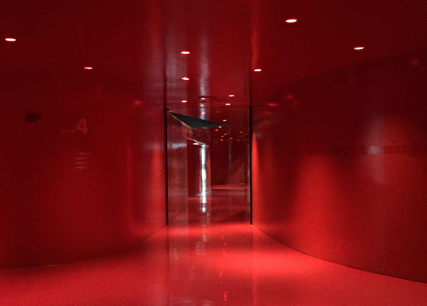 A red hallway