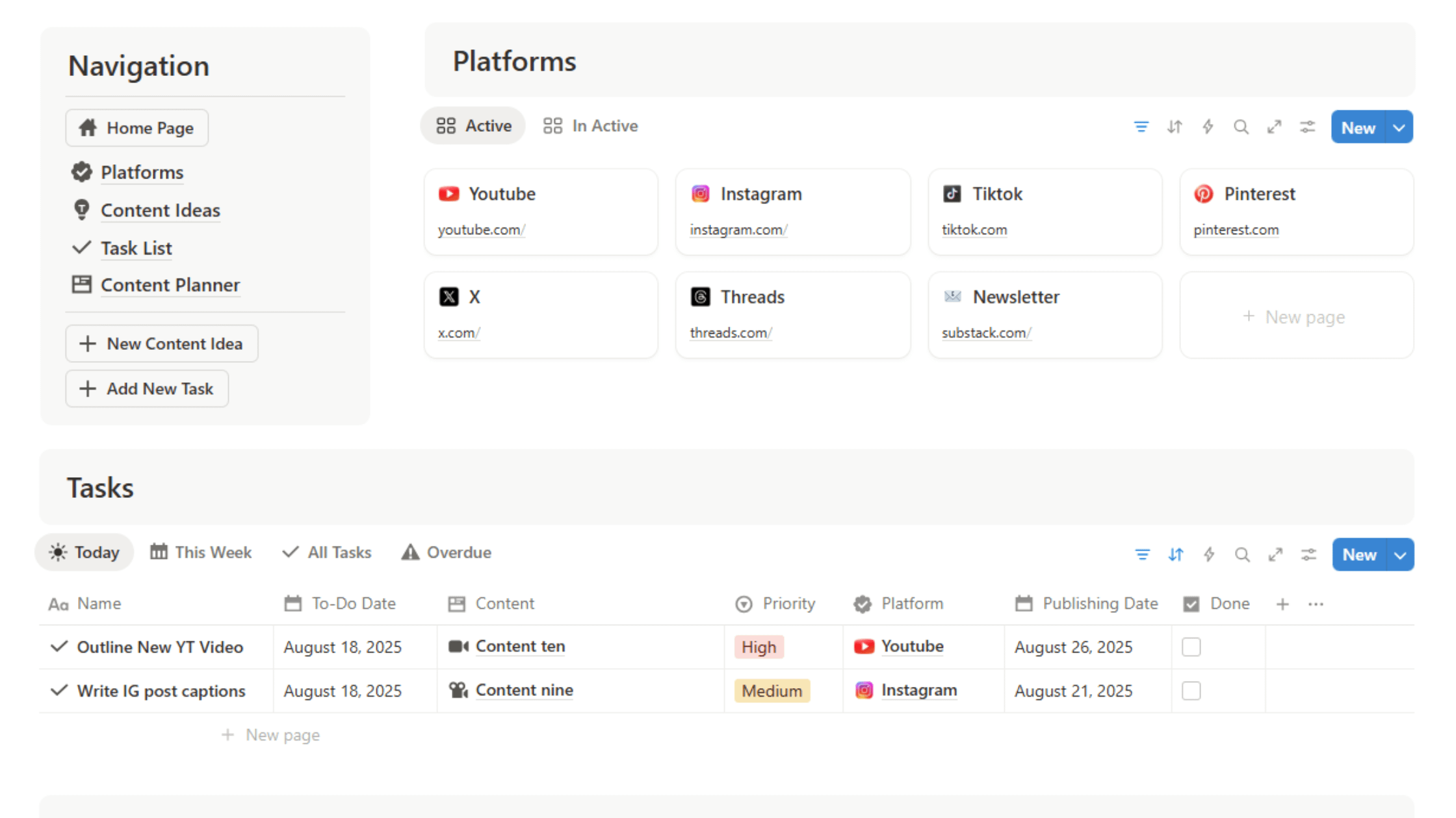 Notion Platform Example 21 Ways to Use Notion For Your Life & Work - Pinkey Studio