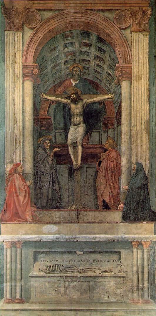 The Holy Trinity by Masaccio The Holy Trinity by Masaccio