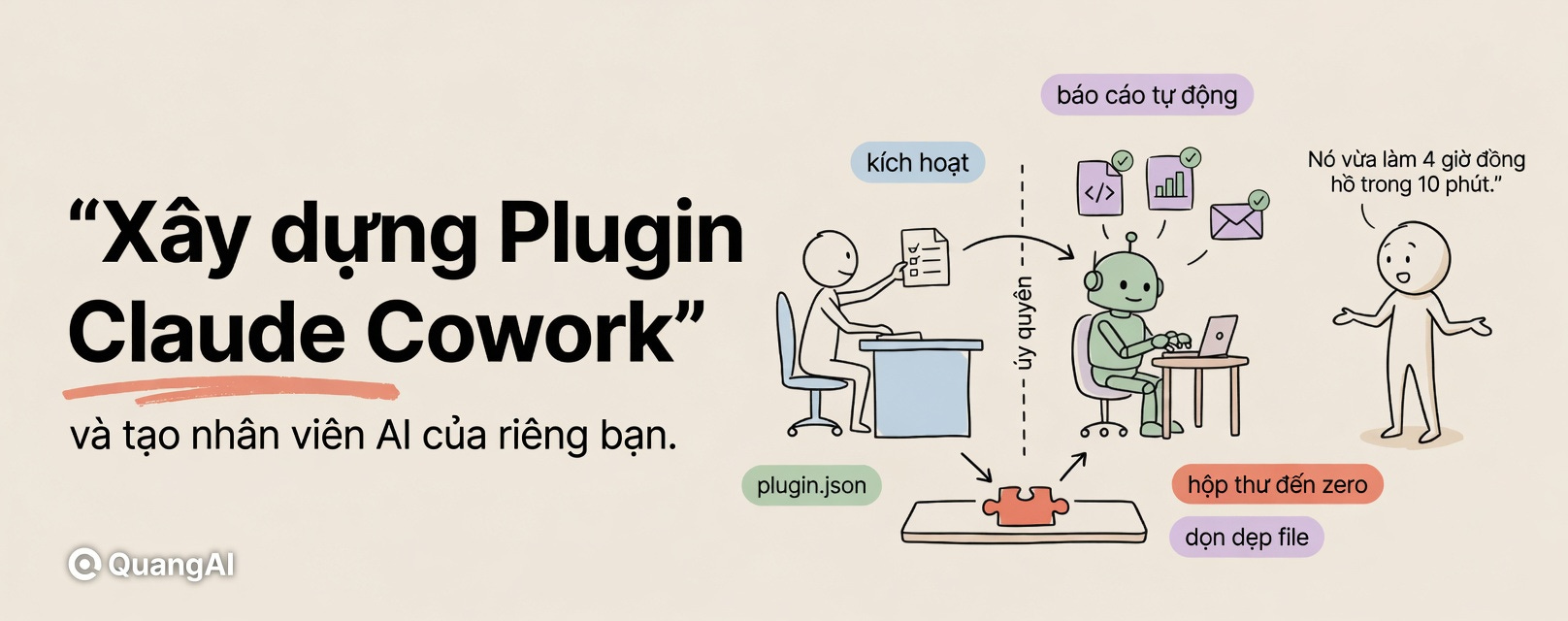 Cách xây Claude Cowork Plugin và tạo “nhân viên AI” của riêng bạn