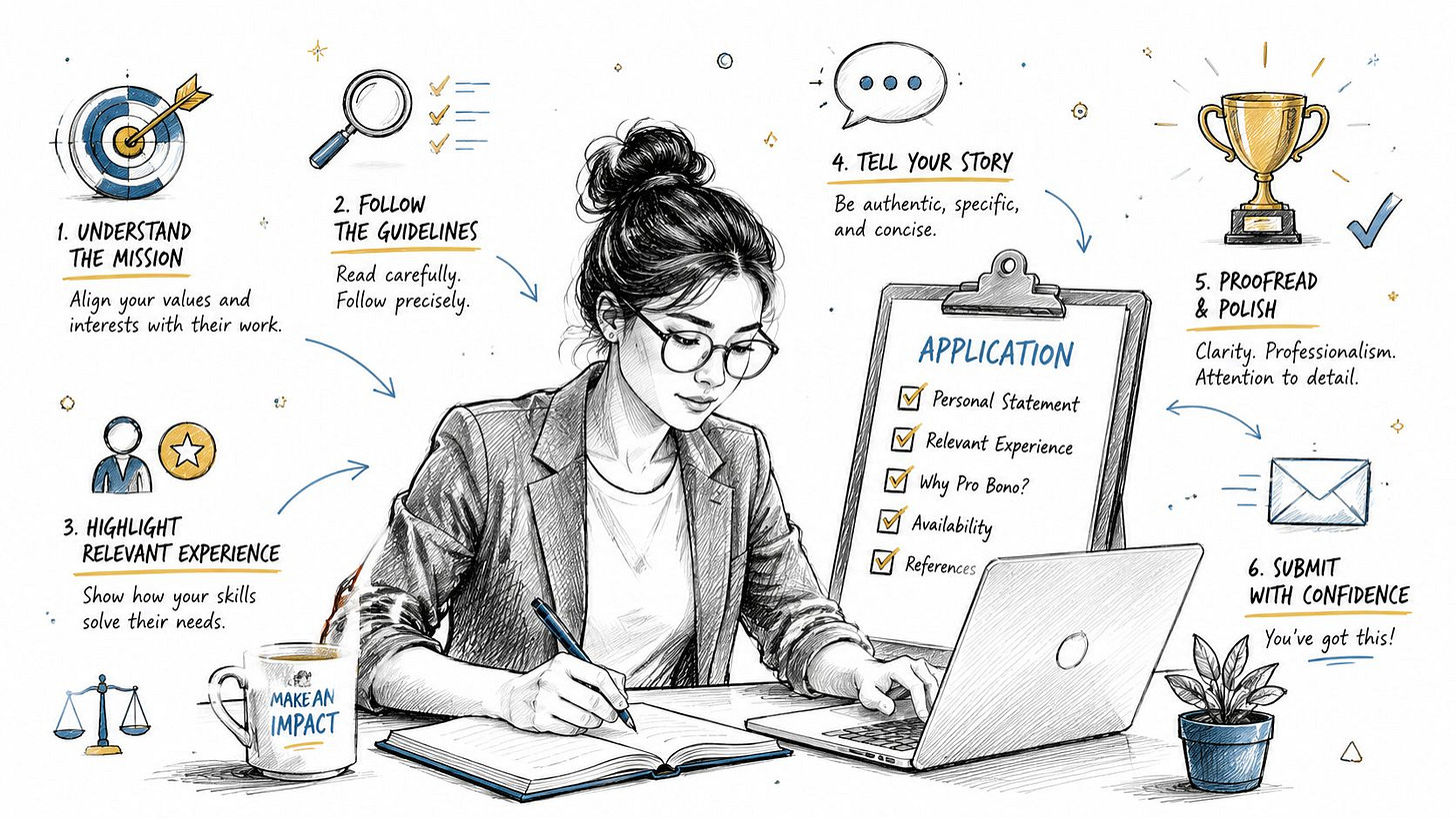 A woman sketching a professional checklist for application success on a desk next to a laptop. A woman sketching a professional checklist for application success on a desk next to a laptop.