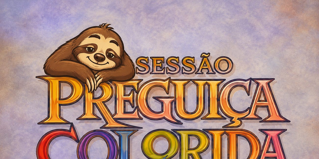 Sessão Preguiça Colorida