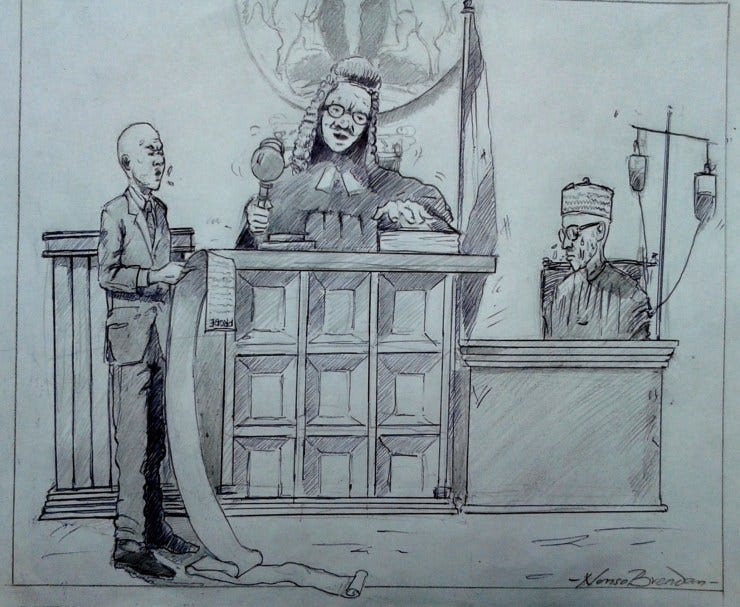 Sometimes, it is confusing to know what Buhari really believes
Illustration by Nonso Brendan for The Question Marker Sometimes, it is confusing to know what Buhari really believes
Illustration by Nonso Brendan for The Question Marker