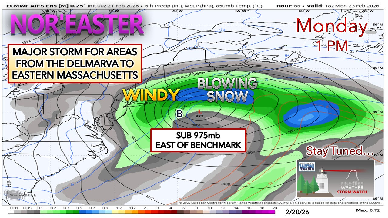 Quick update on Monday's storm - Pine Tree Weather