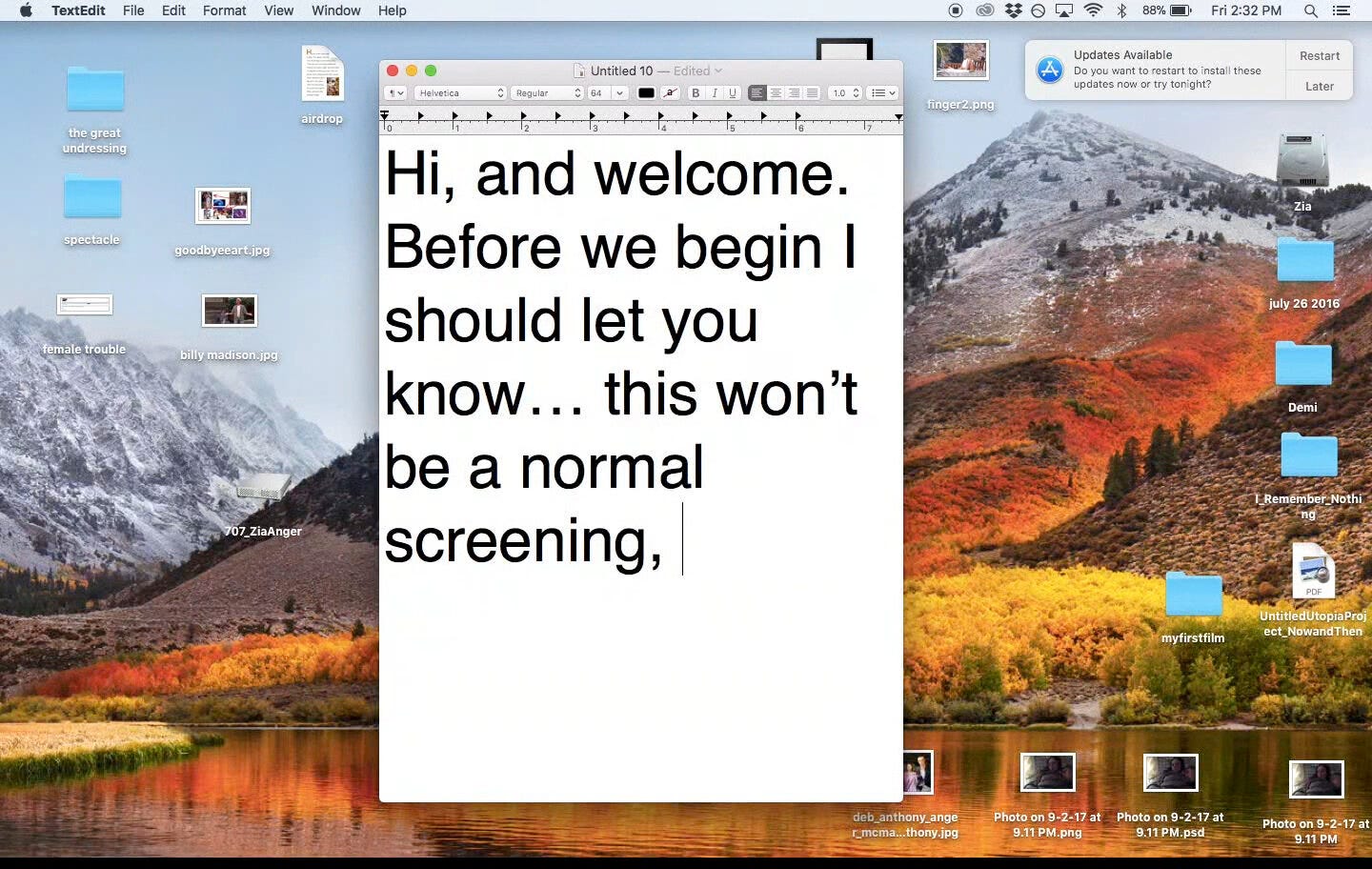 My First Film&nbsp;(Zia Anger, 2019)
