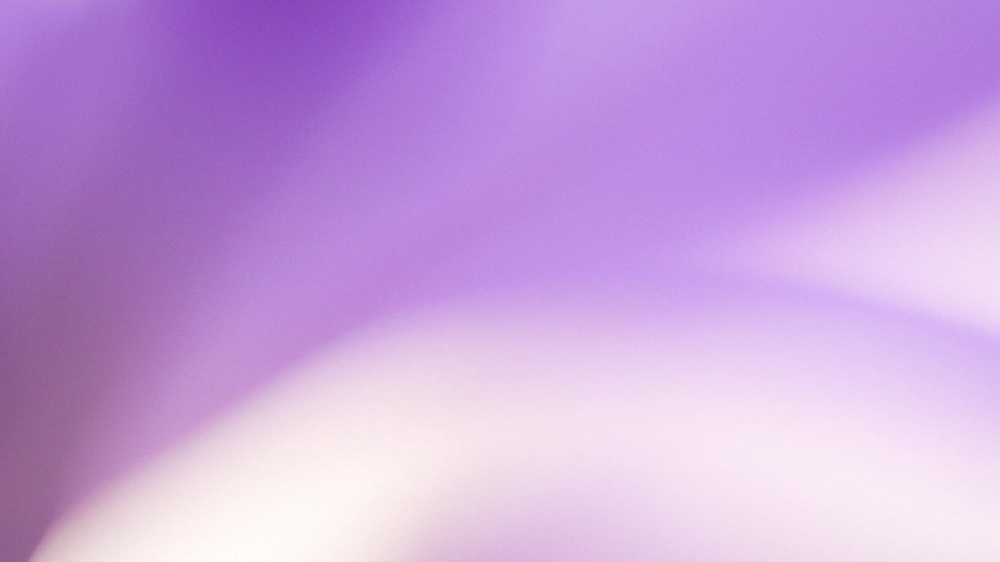Abstract background with soft gradients of purple and light cream, featuring smooth, blurred curves.