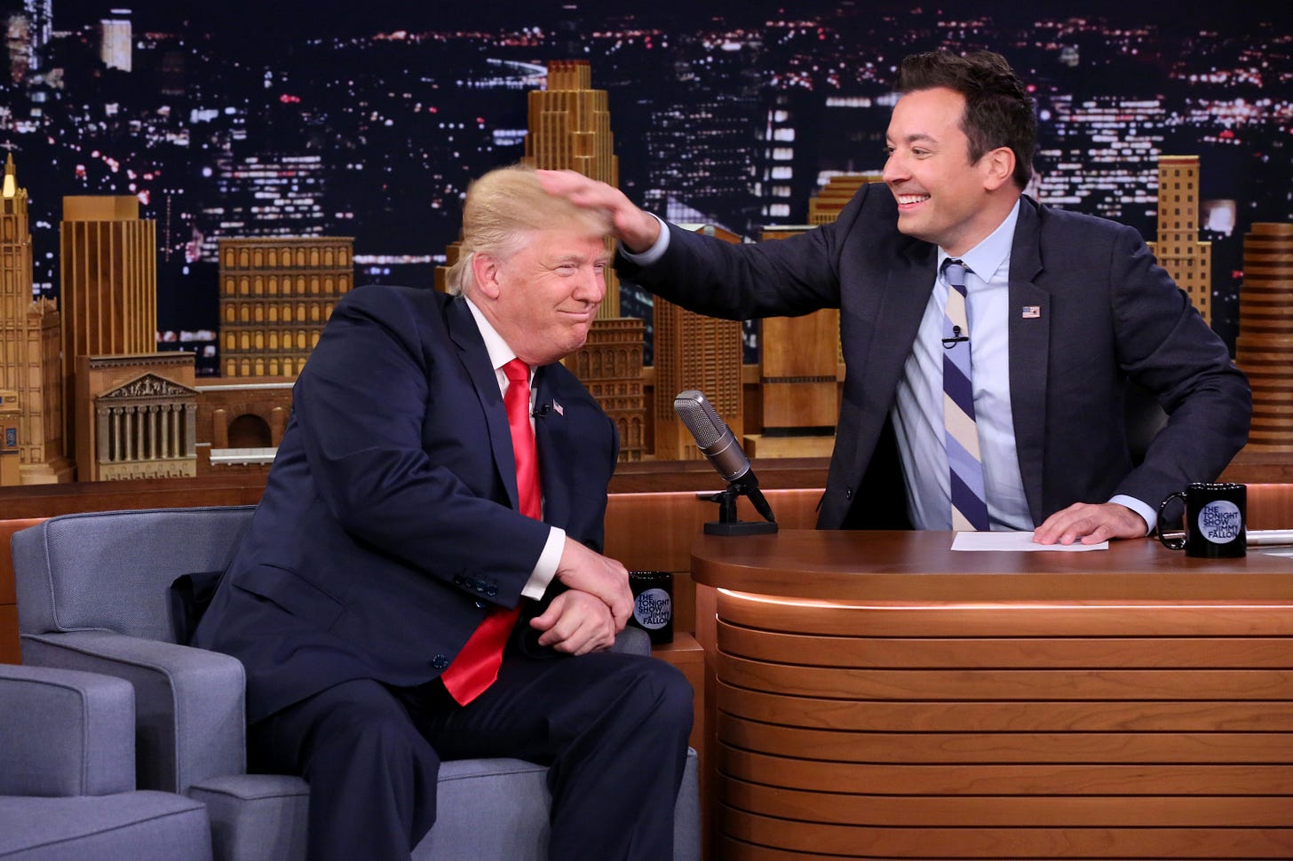 Fallon Opens Up About That Trump Hair Ruffle