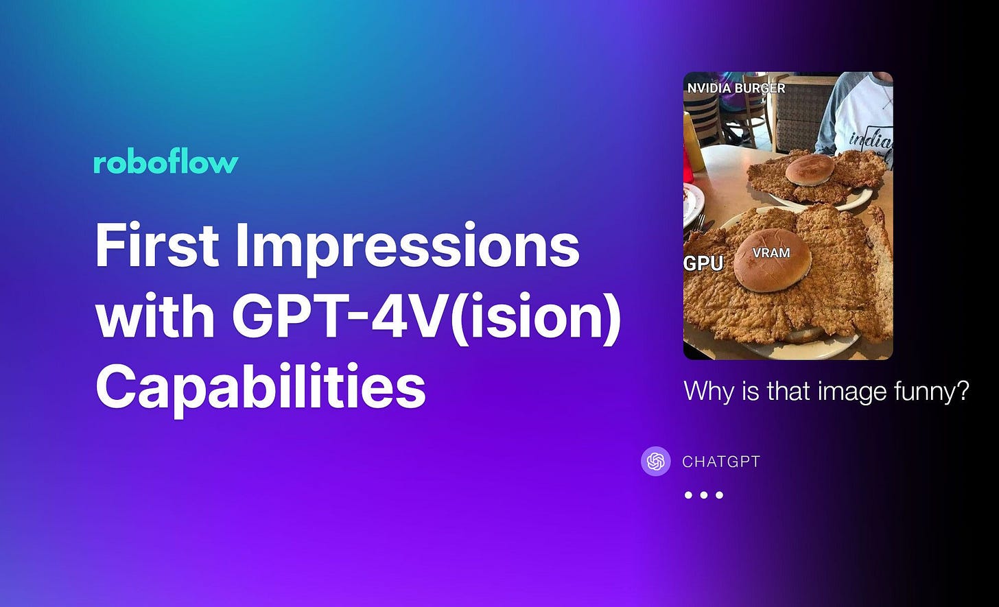 First Impressions with GPT-4V(ision)