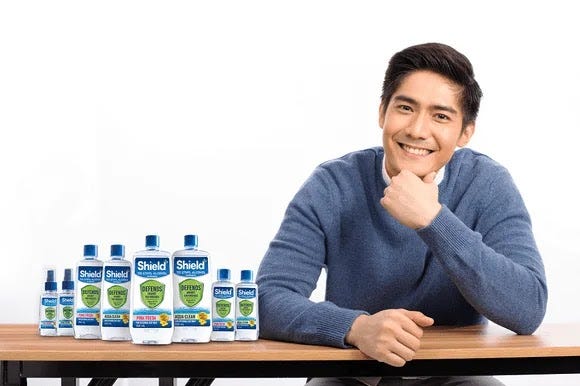 Robi Domingo for Shield+ Alcohol in his priorities in the new normal