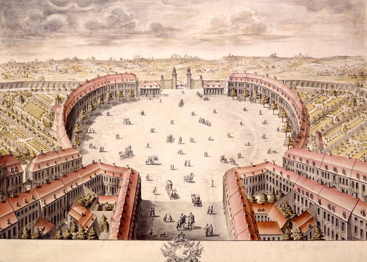 Illustration of the Rondell, 1735. Illustration of the Rondell, 1735.