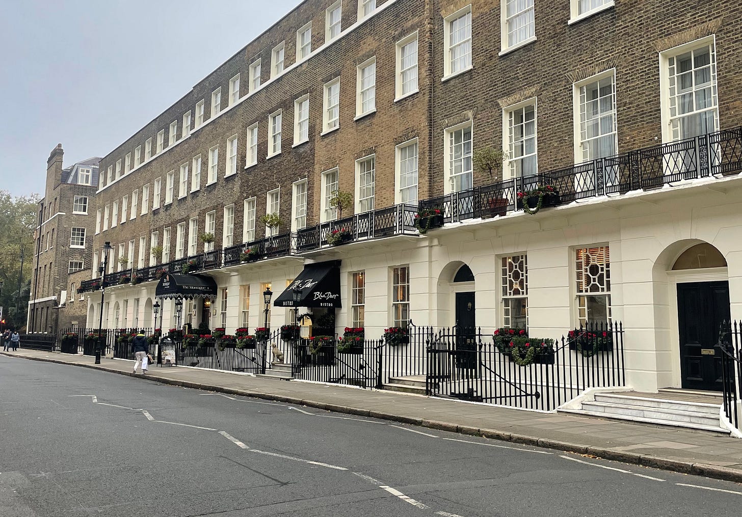 The outside of a London hotel