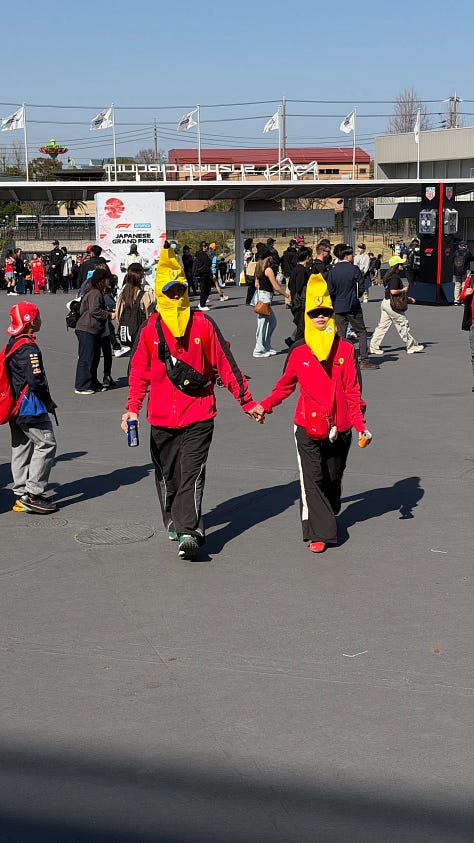 Suzuka F1 Fans. (via The Drive)