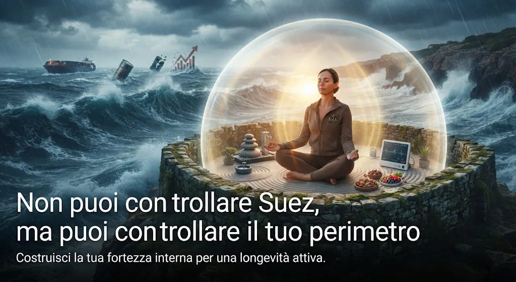 Fotografia serena. Una persona in abbigliamento comodo è seduta in posizione di meditazione (yoga) su una scogliera a picco sul mare durante il tramonto. C'è un'atmosfera di calma e pace. In primo piano, un piccolo ometto di pietre bilanciate. Un'aura dorata circonda la figura. Fotografia serena. Una persona in abbigliamento comodo è seduta in posizione di meditazione (yoga) su una scogliera a picco sul mare durante il tramonto. C'è un'atmosfera di calma e pace. In primo piano, un piccolo ometto di pietre bilanciate. Un'aura dorata circonda la figura.