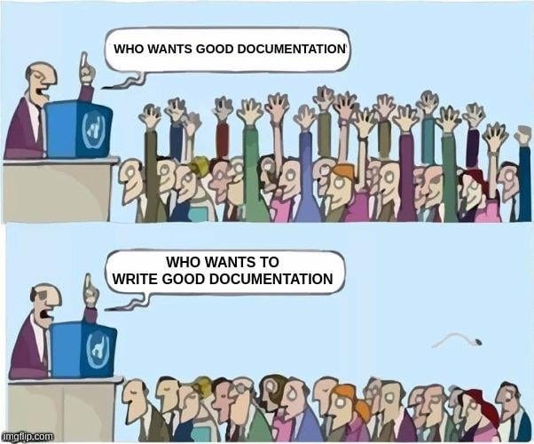 everyoneWantsGoodDocumentation : r/ProgrammerHumor