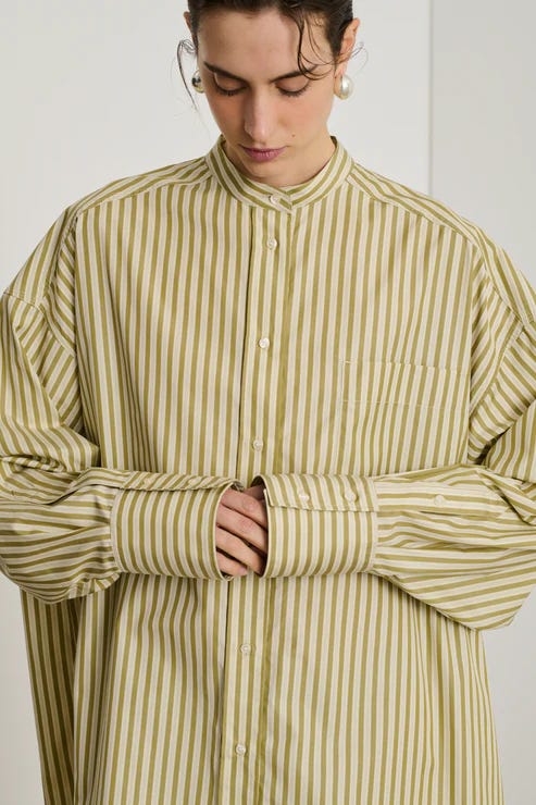 Soeur Diane poplin shirt dress with stripes Soeur Diane poplin shirt dress with stripes