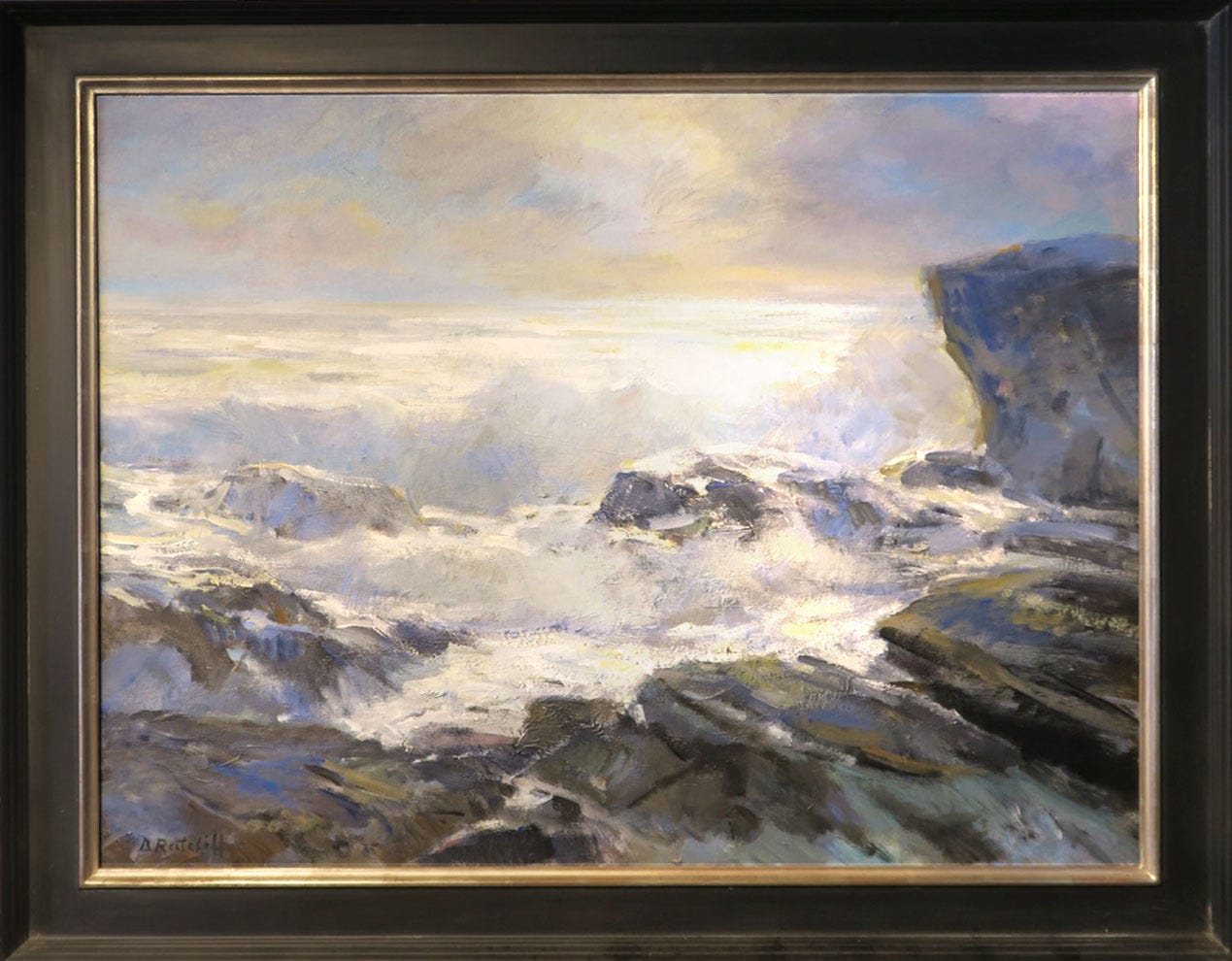 A painting of a rocky beach
Description automatically generated A painting of a rocky beach
Description automatically generated