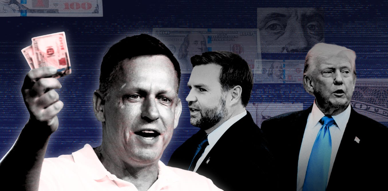 Friday essay: libertarian tech titan Peter Thiel helped make JD Vance. The Republican kingmaker's influence is growing Friday essay: libertarian tech titan Peter Thiel helped make JD Vance. The Republican kingmaker's influence is growing