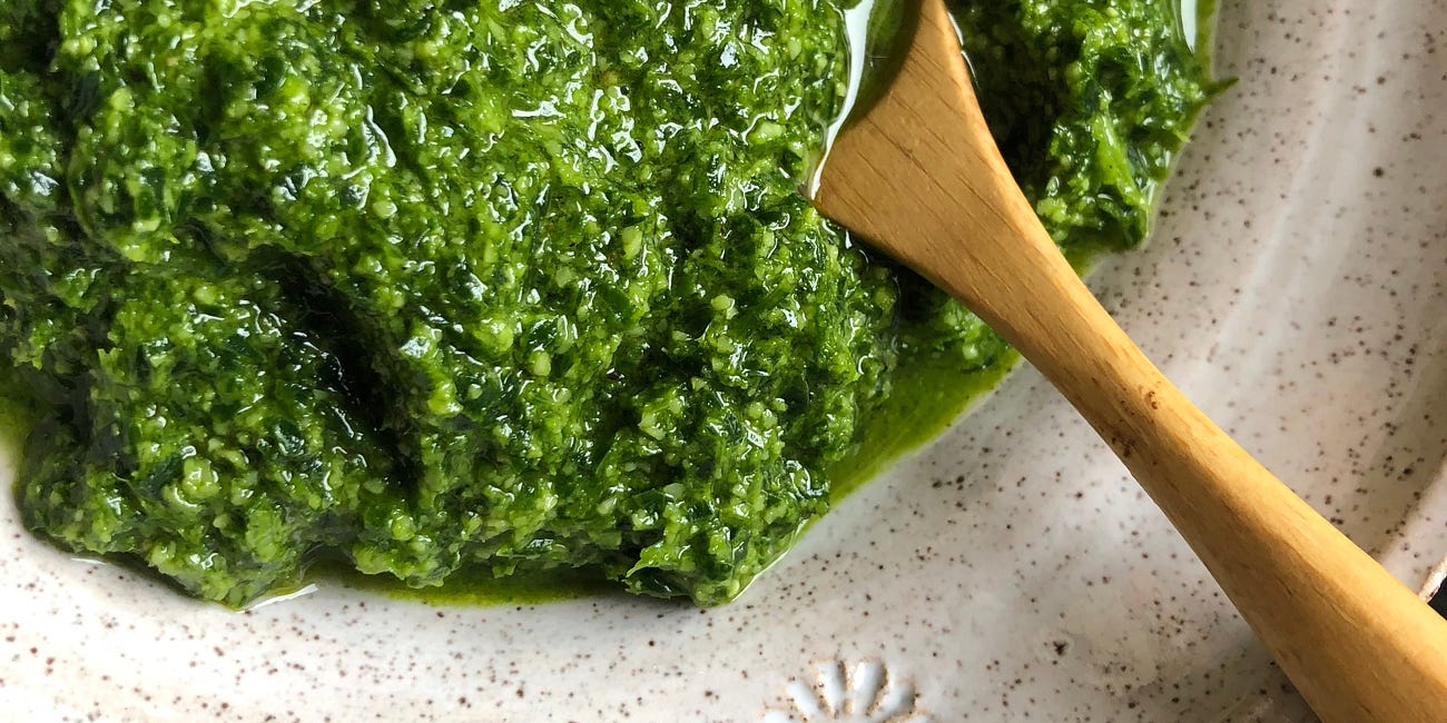 Pestos and Green Sauces: A Great Way to Get More Herbs into Our Diets