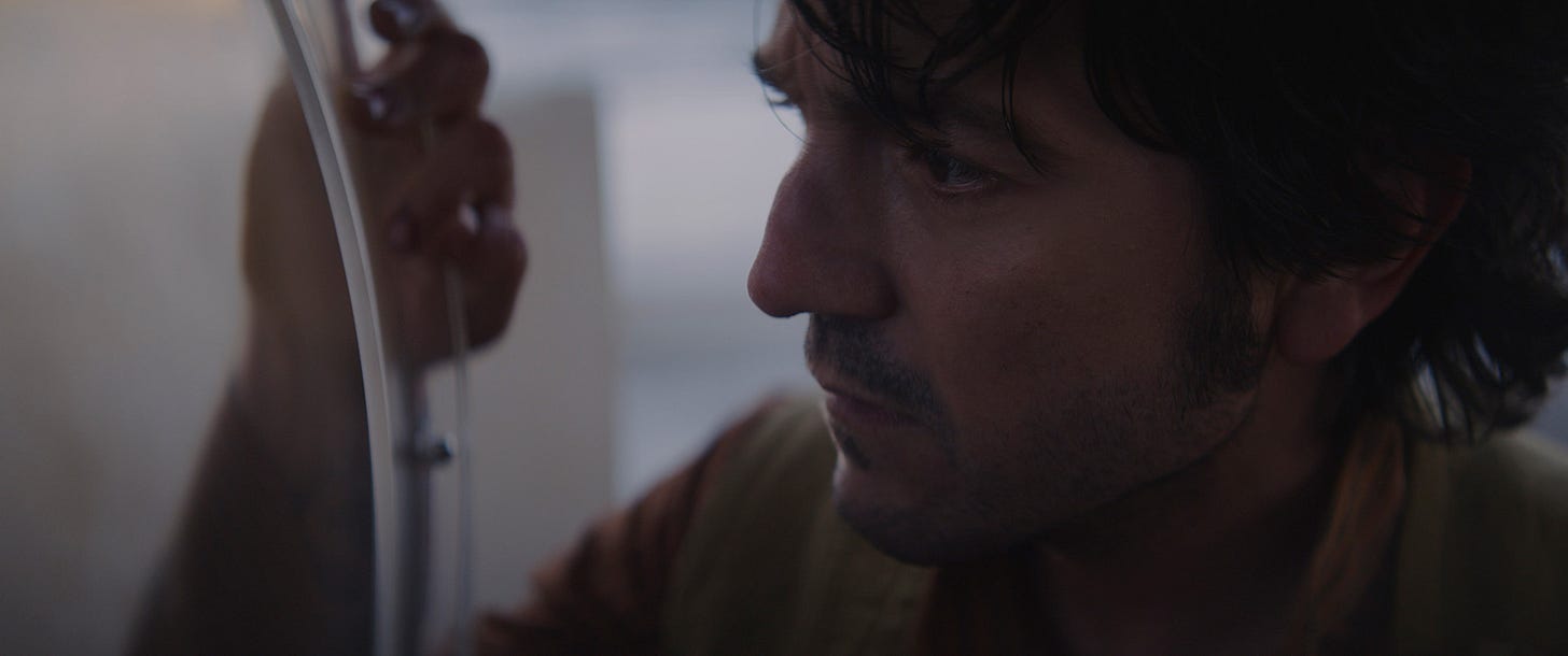A still from ANDOR featuring Diego Luna. A still from ANDOR featuring Diego Luna.