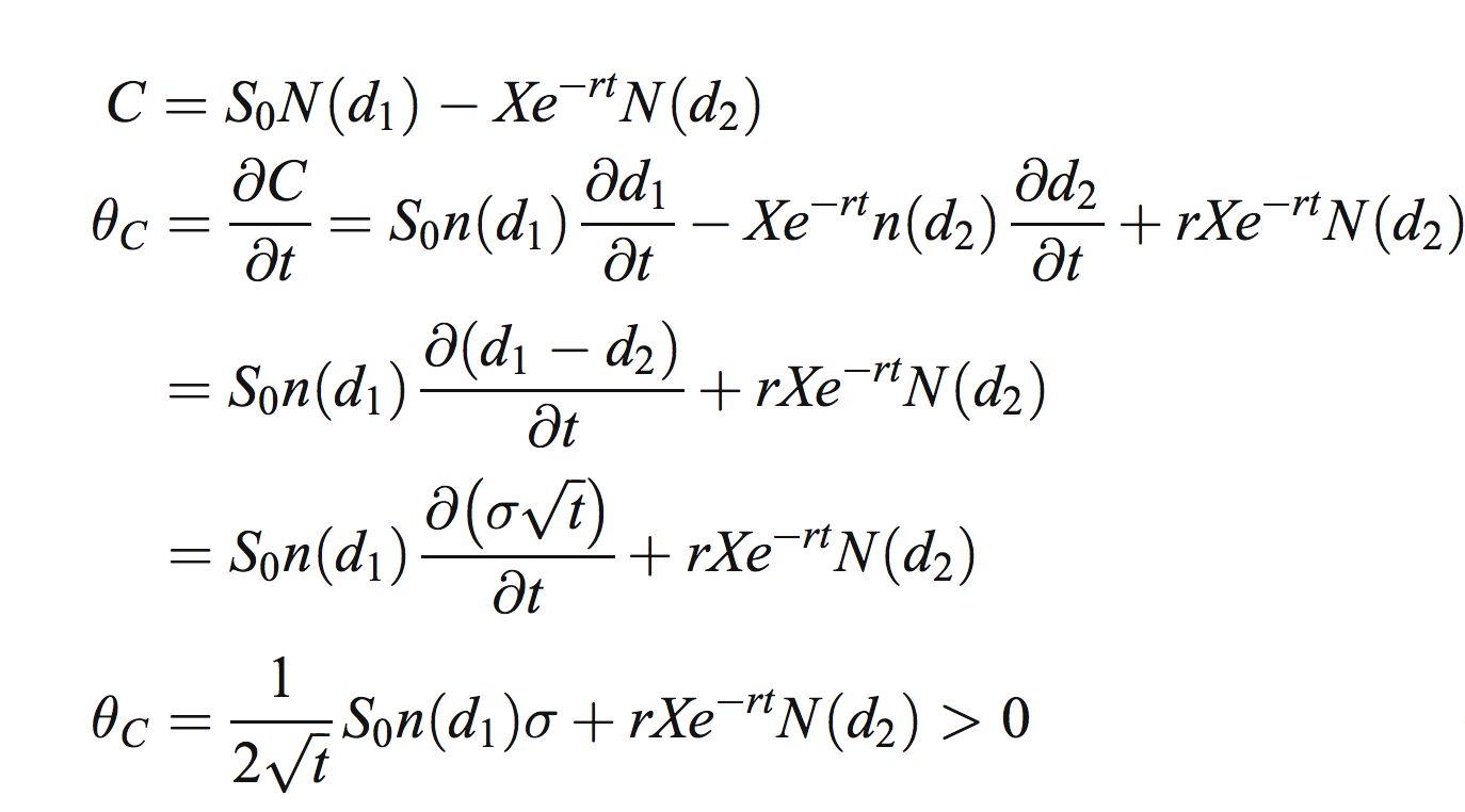 derivatives - Proof Black Scholes Theta - Quantitative Finance Stack  Exchange