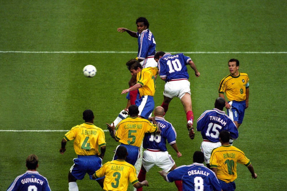 Zinedine Zidane's goal - Photographic print for sale