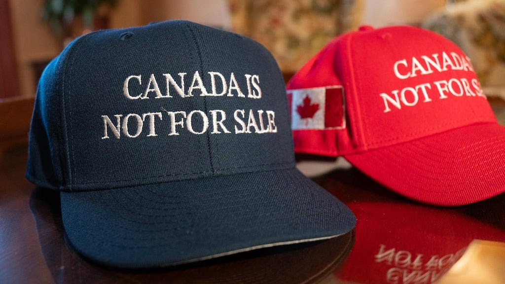 Canada Is Not for Sale' hats flying off the shelves in response to Trump's  threats | Radio-Canada.ca