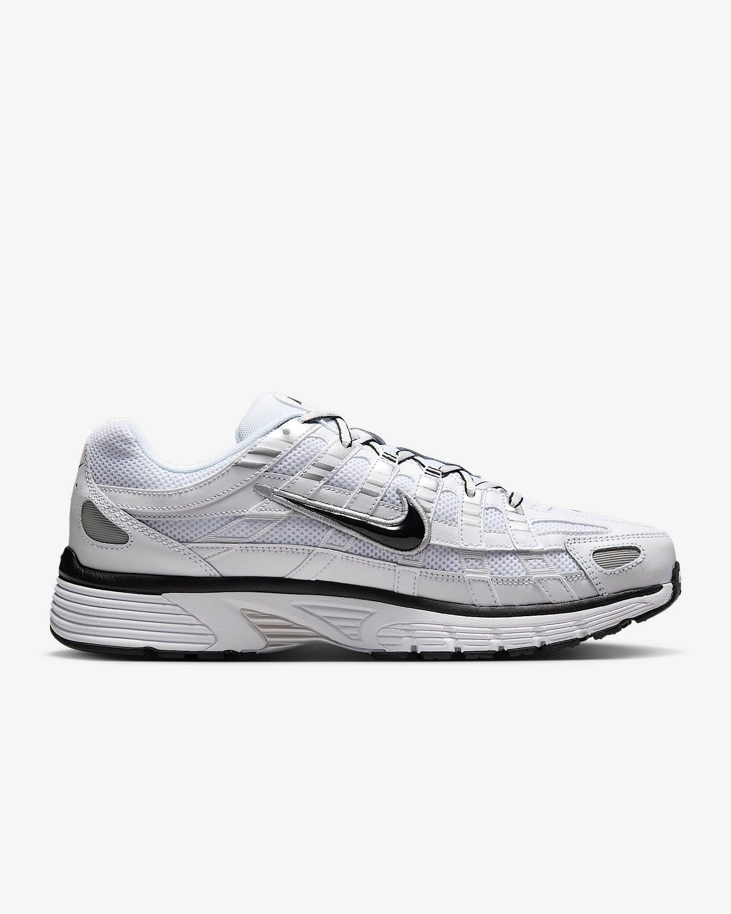 Nike P-6000 Shoes - White/Metallic Silver/Black/Black