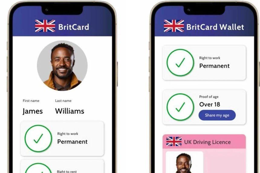 The digital ID cards would be compulsory across the UK. (Labour Together(