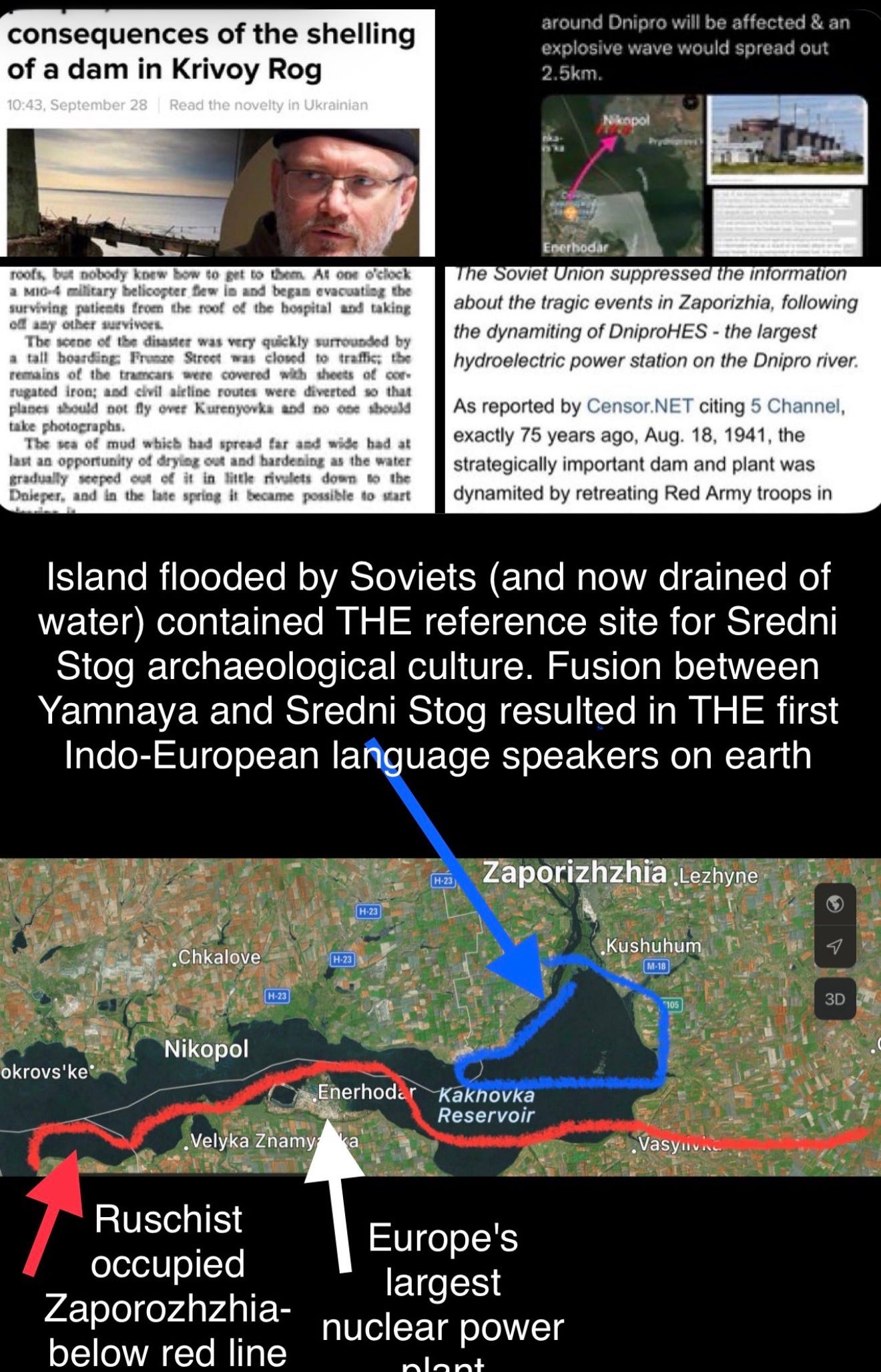 Kakhovka, June 2023: the serpent’s half of the story. Russia destroyed the dam on the lower Dnipro and sent eighteen cubic kilometres of water through seventy-six settlements. Kakhovka, June 2023: the serpent’s half of the story. Russia destroyed the dam on the lower Dnipro and sent eighteen cubic kilometres of water through seventy-six settlements.