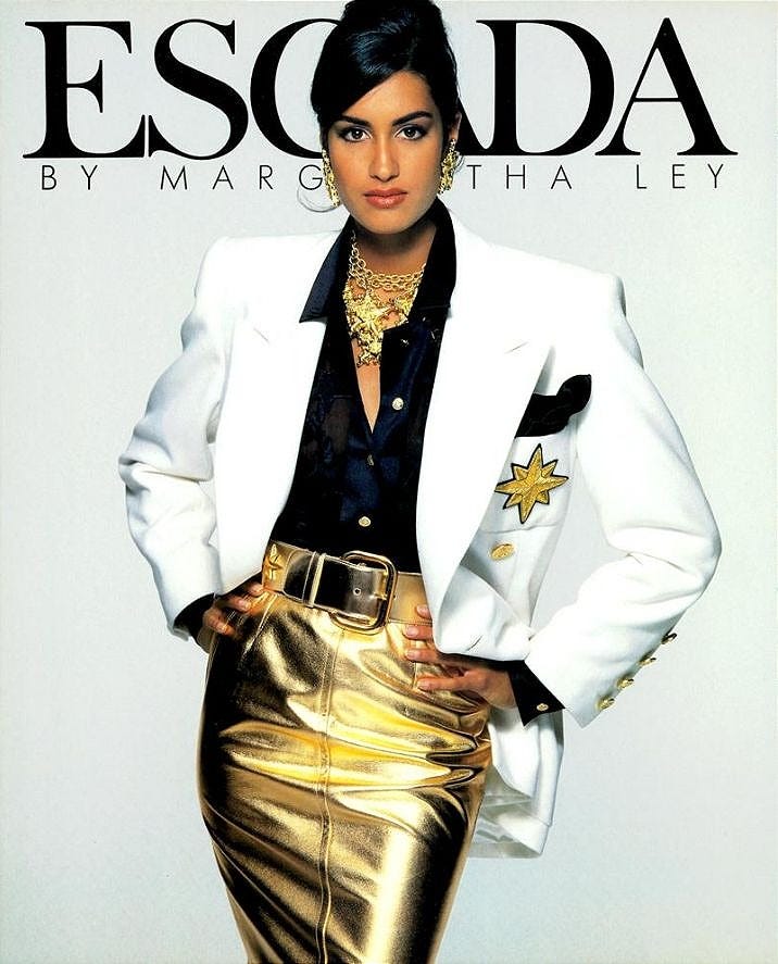 Escada Spring/Summer 1991 Ad Vogue It 02/91