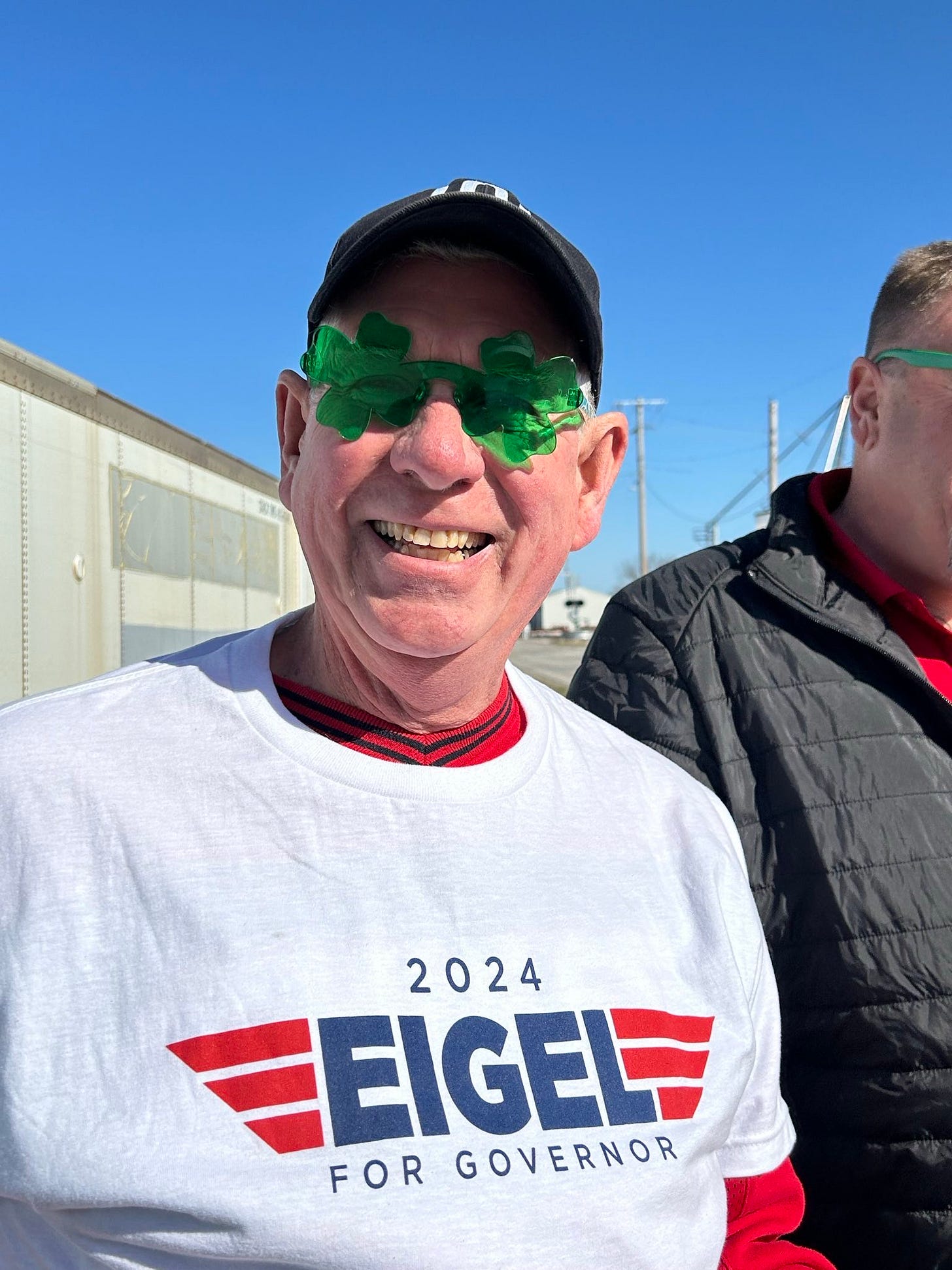 May be an image of 2 people and text that says '2024 EEIGET FORGOVERNOR FOR GOVERNOR'