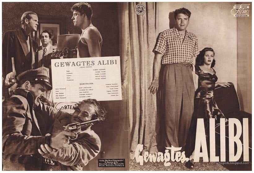 Burt Lancaster, Yvonne De Carlo, Dan Duryea, and Tom Pedi in Criss Cross (1949)