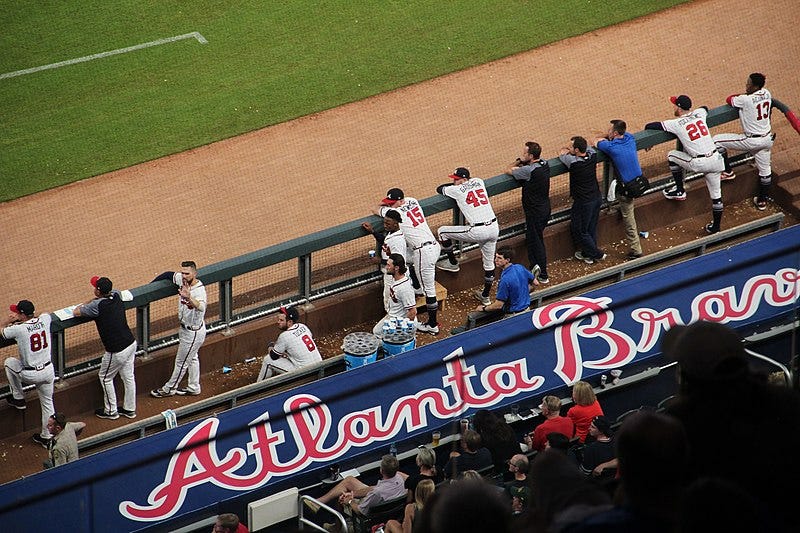 File:Braves vs Cardinals Sept 18 2018 (172) dugout.jpg