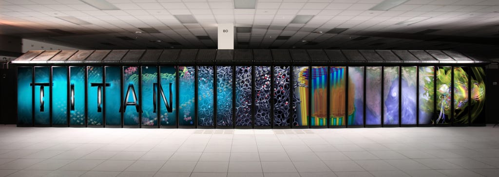 By An employee of the Oak Ridge National Laboratory. - http://www.olcf.ornl.gov/titan/, Public Domain, https://commons.wikimedia.org/w/index.php?curid=22575721 By An employee of the Oak Ridge National Laboratory. - http://www.olcf.ornl.gov/titan/, Public Domain, https://commons.wikimedia.org/w/index.php?curid=22575721