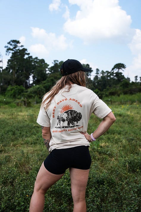 Different clothing models wearing apparel on farm