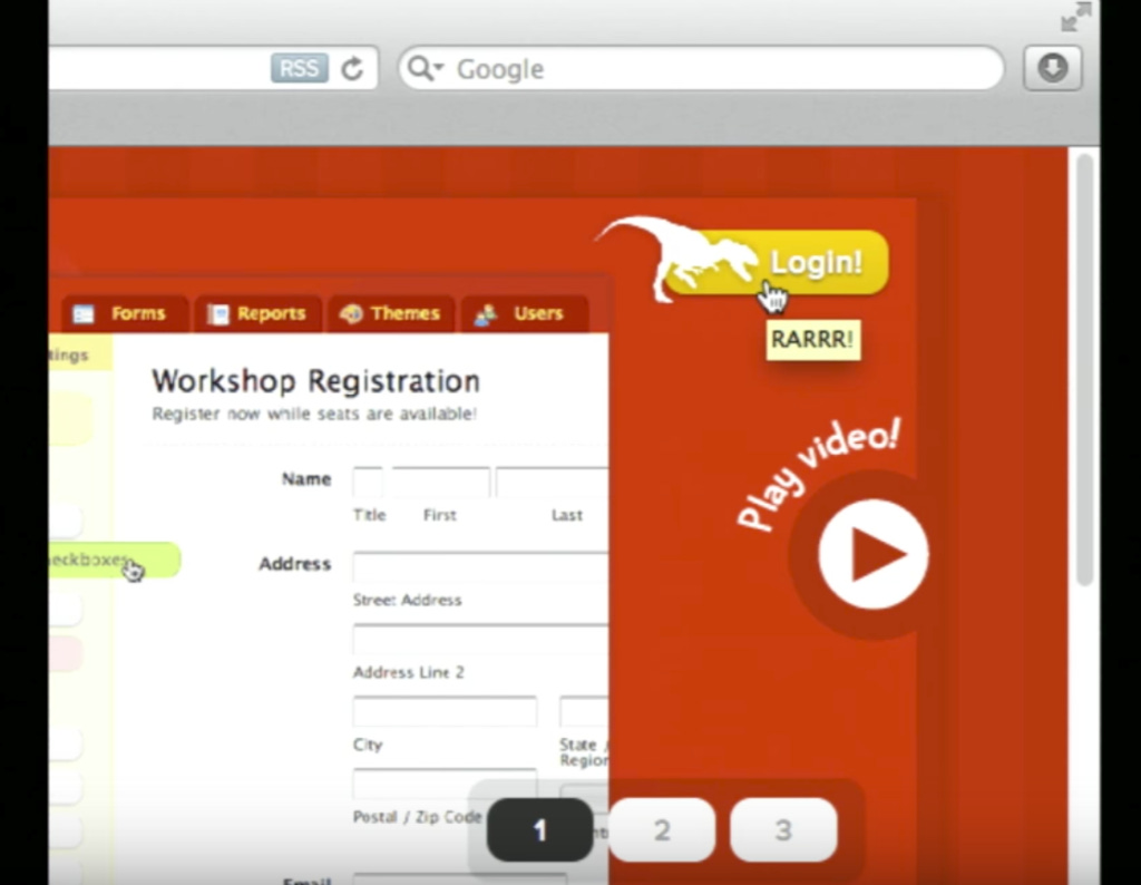 Wufoo login microcopy Wufoo login microcopy