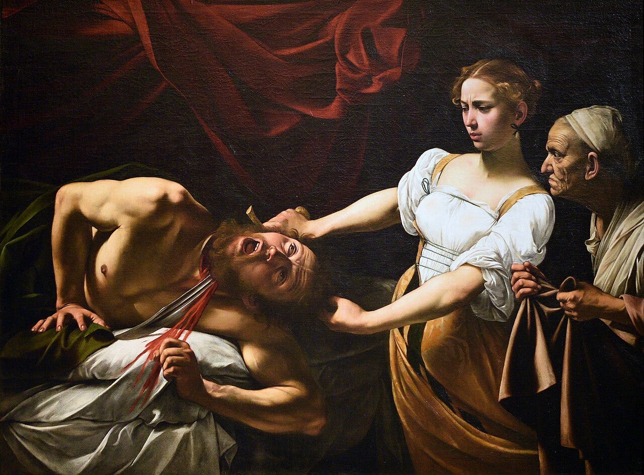 Judith and her maid killing the enemy general Holofernes Judith and her maid killing the enemy general Holofernes