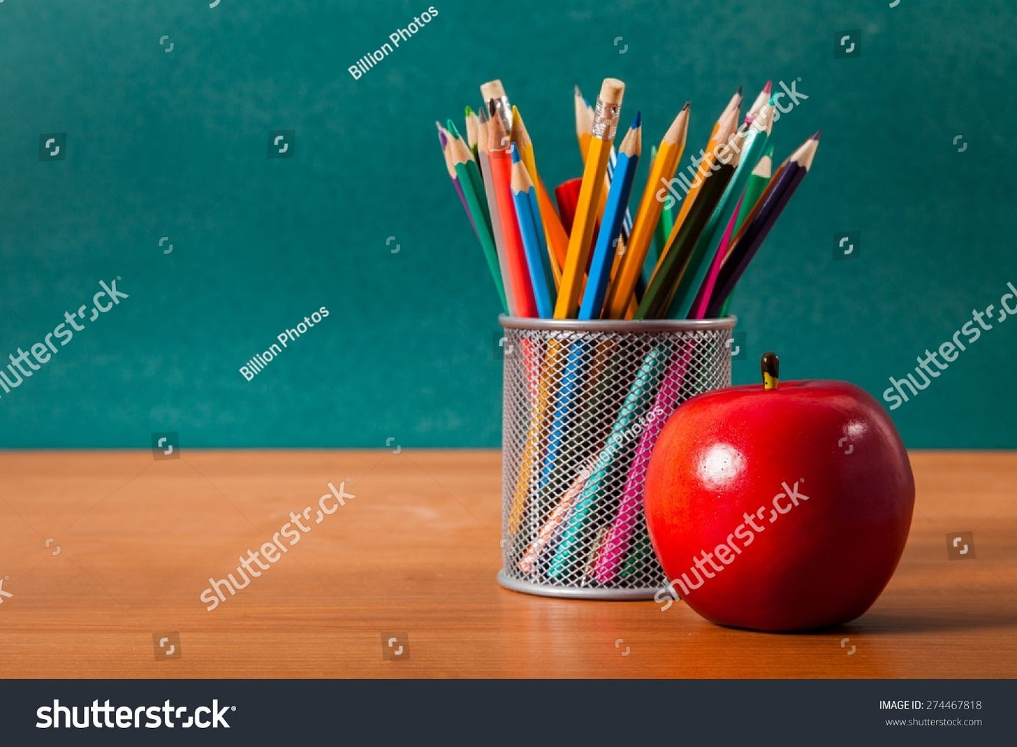 Teacher Desk Apple Stock Photo 274467818 | Shutterstock