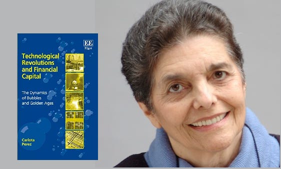 carlota perez paradigme technologies information cycle economique institutions politiques schumpeter kondratiev