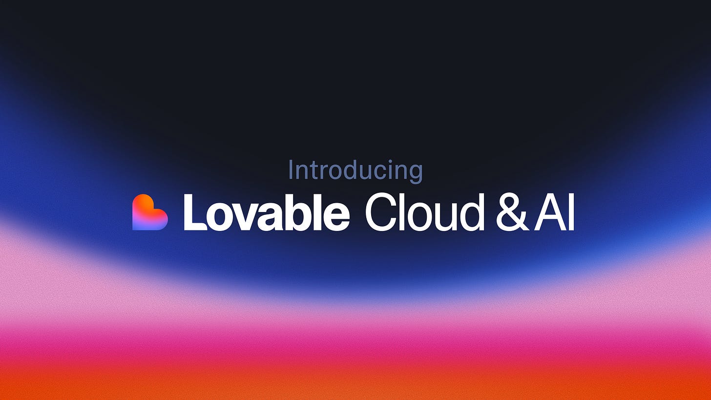 Introducing Lovable Cloud and AI - Lovable Blog