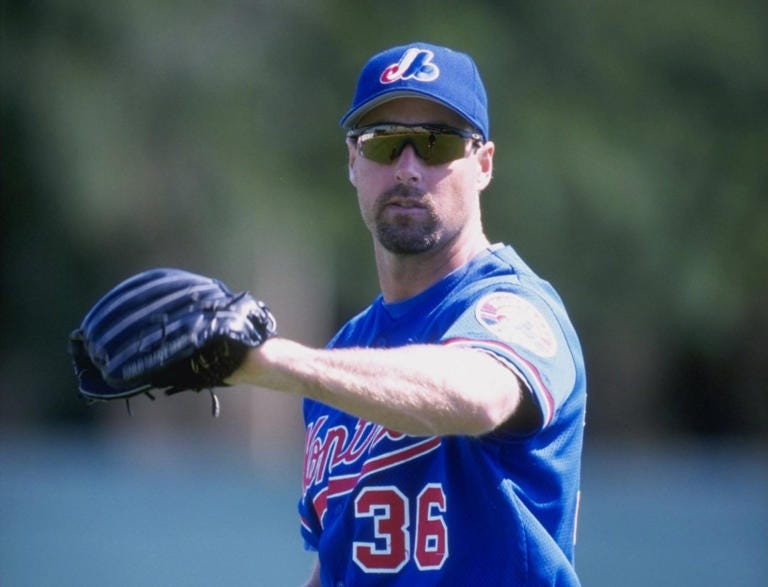 Pitcher Mike Campbell of the Montreal Expos in action during a spring training game against the Baltimore Orioles at the Fort Lauderdale Stadium in Fort Lauderdale, Florida on March 2, 1998.
