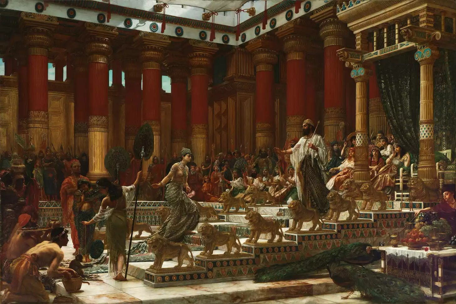 Painting of Queen of Sheba meeting King Solomon, 1890. Art Gallery of New South Wales.